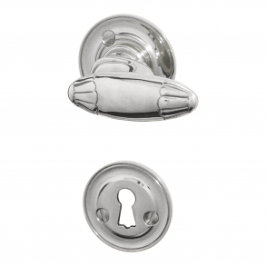 Door handle Nickel - Interior - Rosette and escutcheon - Model BYRON