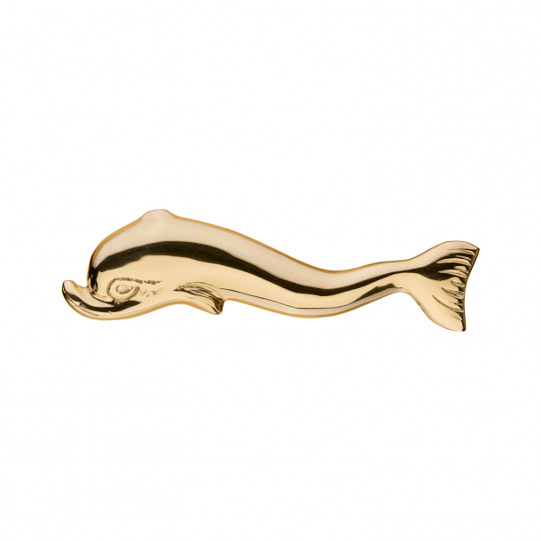 Door handle (set) - Brass - DELFIN 116 mm