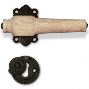 Drrhandtag - Tr - Ljus ek / Svart jrn, Tips, Se-Jensen & Co