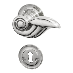 Klamka do drzwi - Nikiel polerowany - PERROT 88 mm