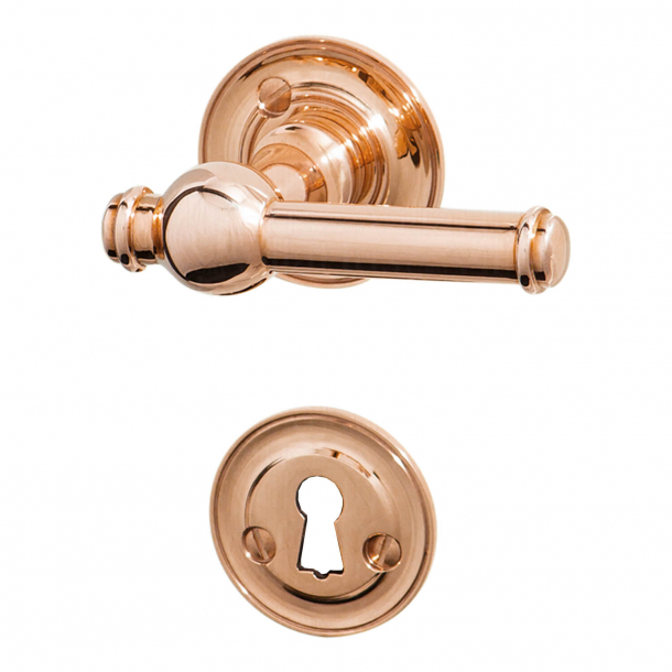 Door handle interior - Copper - Rosset-escutcheon - CREUTZ 94 mm