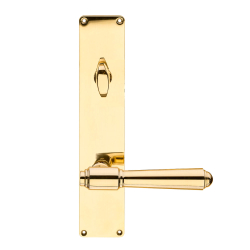 Drgreb - Udendrs Langskilt - Messing ASSA vrider - BRIGGS 132 mm