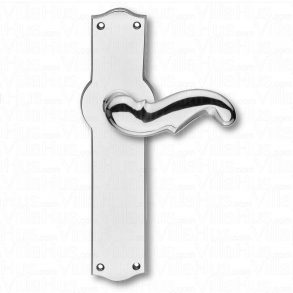 Door handle interior - Wide, Back plate - Nickel - Weingarden 97 mm
