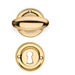 Door handle Brass Interior - BLENHEIM - Rosette and escutcheon (SJ08-035)