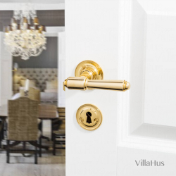 Drrhandtag - Inomhusmssing - Rosette / Nyckelskylt - BRIGGS 112 mm - Nya drrar