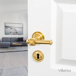 Drrhandtag - Inomhus - Mssing - Modell ULLMAN 102 mm - Trskruvar