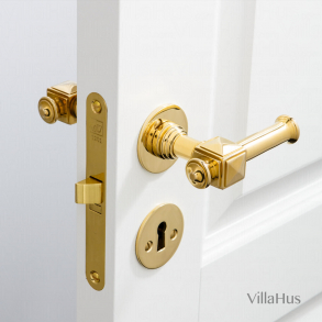 Drrhandtag - Inomhus - Mssing - Slta bgar och nyckelskylt - ULLMAN 102 mm - Nya drrar