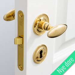 Drgreb - Messing - BLENHEIM - Roset og ngleskilt - Nye dre