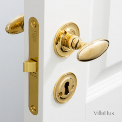 Door handle Brass Interior - BLENHEIM - Rosette and escutcheon (SJ08-035)