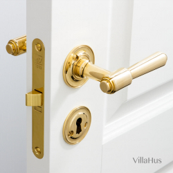 Drrhandtag - Inomhusmssing - Rosette / Nyckelskylt - BRIGGS 112 mm - Nya drrar