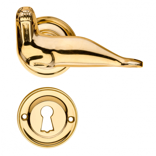 Door handle - Brass - Interior - Walrus 100 mm