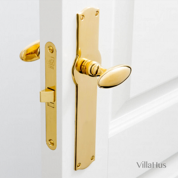Door handle - Back plate - Brass - Model BLENHEIM IV