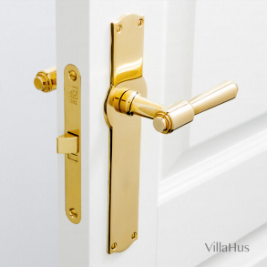 Door handle interior, Back plate - Brass - BRIGGS 112 mm