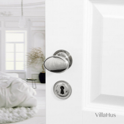 Klamka - wn&#281;trze - niklowane - klasyczna rozeta - model BLENHEIM 3