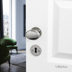 Kugle drgreb - Indendrs - Nikkel - Glatte roset og ngleskilt - Model BLENHEIM 3