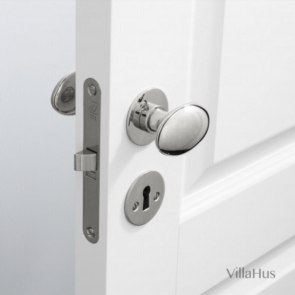 Kugle drgreb - Indendrs - Nikkel - Glatte roset og ngleskilt - Model BLENHEIM 3