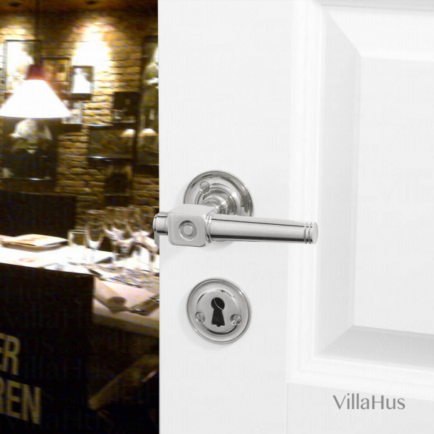 Drrhandtag - Inomhus - Teaterhantering - Nickel - Trskruvar 