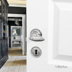 Door handle Nickel - Interior - Rosette and escutcheon - Model BYRON