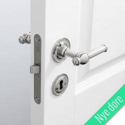 Drgreb - Blank nikkel - Roset/ngleskilt - CREUTZ 94 mm - Nye dre