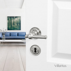 Drgreb - Blank nikkel - Roset/ngleskilt - CREUTZ 94 mm - Nye dre