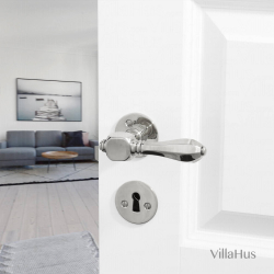 Drrhandtag - Inomhus - Mssing - Slt rosett och nyckelskylt - MEDICI - Nya drrar