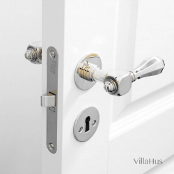 Drrhandtag - Inomhus - Mssing - Slt rosett och nyckelskylt - MEDICI - Nya drrar