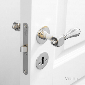 Drrhandtag - Inomhus - Mssing - Slt rosett och nyckelskylt - MEDICI - Nya drrar