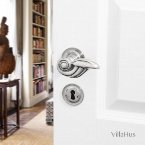 Door handle interior - Nickel plated - PERROT 88 mm