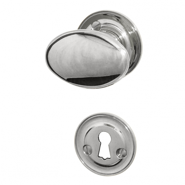 Klamka - wn&#281;trze - niklowane - klasyczna rozeta - model BLENHEIM 3