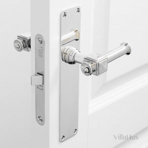 Door handle on Backplate - Interior - ULLMAN 112 mm - Nickel