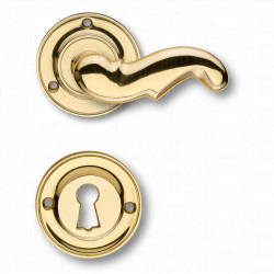 Trgriffe - Innenbereich - Rosette / Schlsselrosette - Messing - Weingarden 84mm
