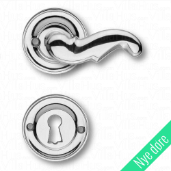 Drrhandtag - Inomhus - Rosetter och nyckelskylt - Nickel - Weingarden 84 mm - NYA DRR