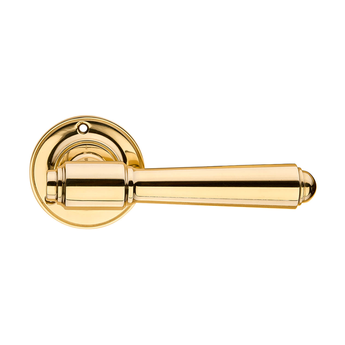 Door handle exterior Brass including rosette BRIGGS 127 mm BRASS