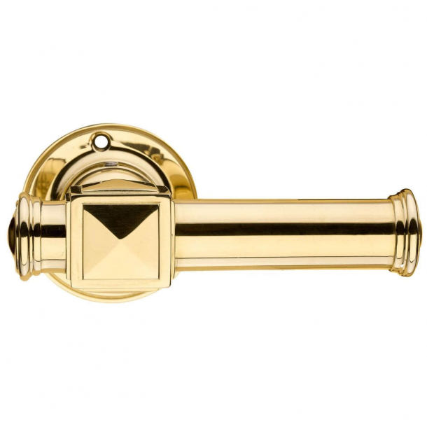 Door handle exterior - ULLMAN brass 120 mm