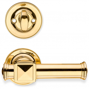 Drrhandtag - Utomhus - Mssing - Klassisk vridning och cylinderring - ULLMAN 123mm