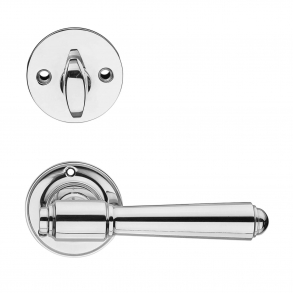 Drrhandtag med vridar - Polerat nickel - Model BRIGGS 127 mm