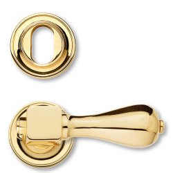 D�rrhandtag - Utomhus - Dubbelcirkelring - AMBRUS, M�ssing 120 mm