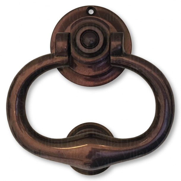 Door knocker - French Port handle - Browned  Brass
