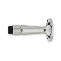 Ogranicznik do drzwi - Nikiel / Czarna guma - Model &#347;cienny -  SJ.09-003N