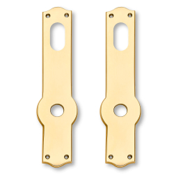 Drrhandtag - Utomhus - Mssing - Dubbelplatta med Dubbelcylinderls - Modell ULLMAN 123