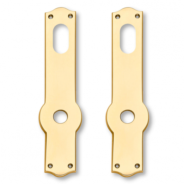 Drrhandtag - Utomhus - Mssing - Dubbelplatta med Dubbelcylinderls - Modell ULLMAN 123