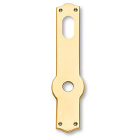 Langskilt med ovalt hul - Messing - AMALIENBORG