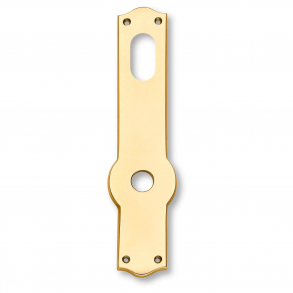 Langskilt med ovalt hul - Messing - AMALIENBORG