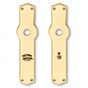 Langskilte med toiletbestning - Messing - Amalienborg