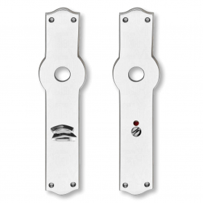 Langskilte med toiletbestning - Nikkel - Amalienborg - cc72mm