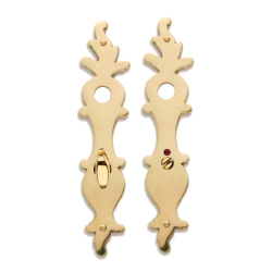 Rokoko Lngskylt - WC-beslag Mssing - Modell COLLET - 230 mm