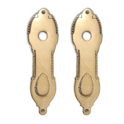 Back plate WITHOUT keyhole - Brass - Model BYRON