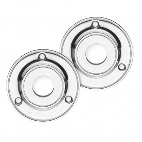 Rosettes (sets) - Chrome - Wood screws