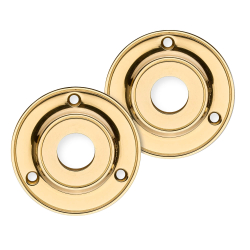 Kugeltrgriff aus Messing - Klassische Rosette &amp; Schlsselrosette - Modell BLENHEIM 3