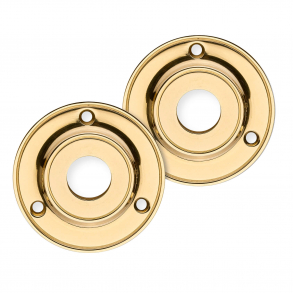 Rosettes (sets) - Brass - Wood screws